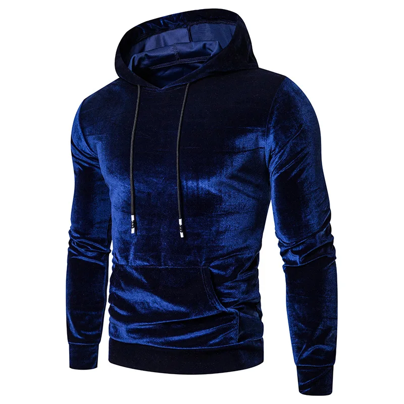 

2020 Wholesale Velvet Hoodie Men Oem Fashion Custom Velvet Pullover Plain Embroidery Hoodie Mens