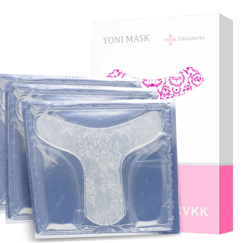 

New product wholesale feminine daily care whitening moisturizing yoni sheet jelly-mask vagina detox lightening smooth t menbrane, White color