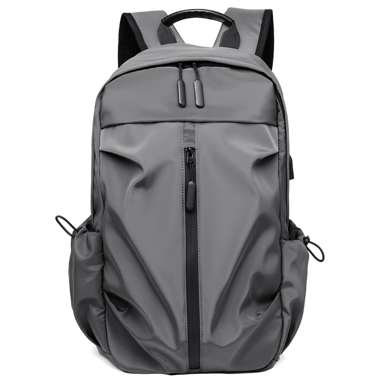 

customized laptop usb backpack modern school canvas backpack quality laptop, Gray