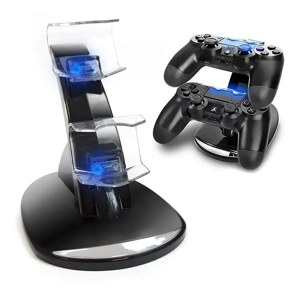 

Controller Charger Dock LED Dual USB Charging Stand Station Cradle for Sony Playstation 4 PS4 / PS4 Pro /PS4 Slim Controller