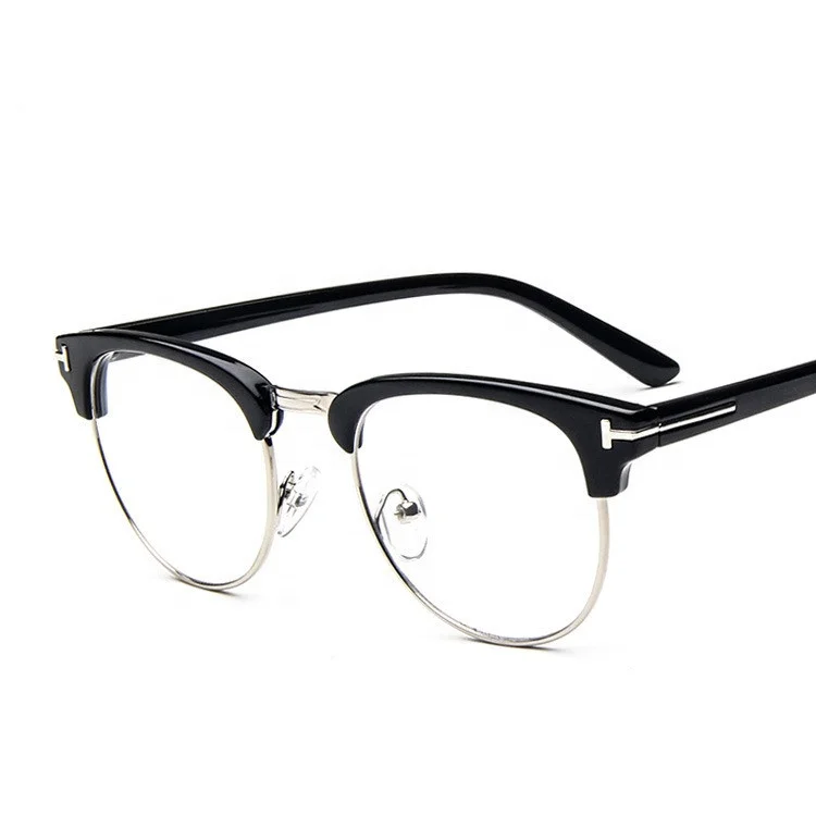 

Jiuling eyewear summer metal frame eyewear semi rimless optical frames eye glasses high definition anti blue light glasses frame, Mix color or custom colors