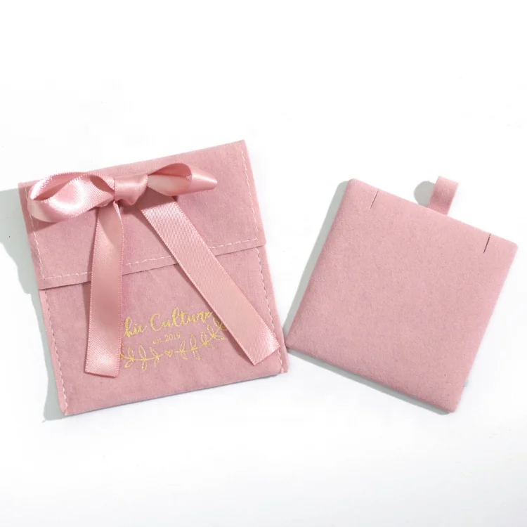 New microfiber soft faux suede/ velvet drawstring jewelry bag pouches