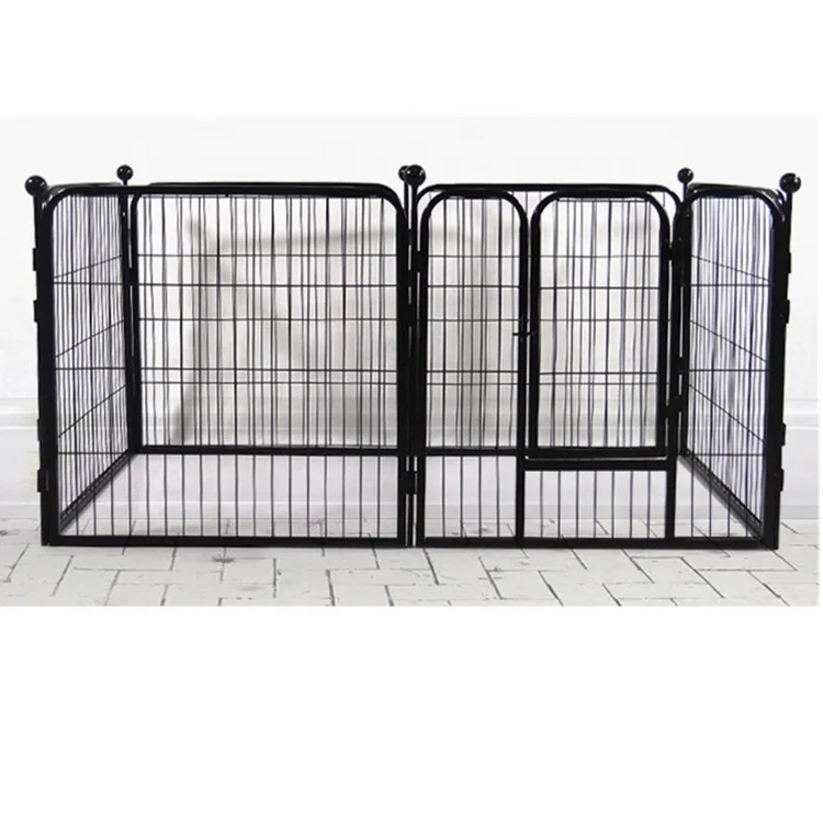 

Pet Playpen Dog metal Fence for Small Animals, Black,white