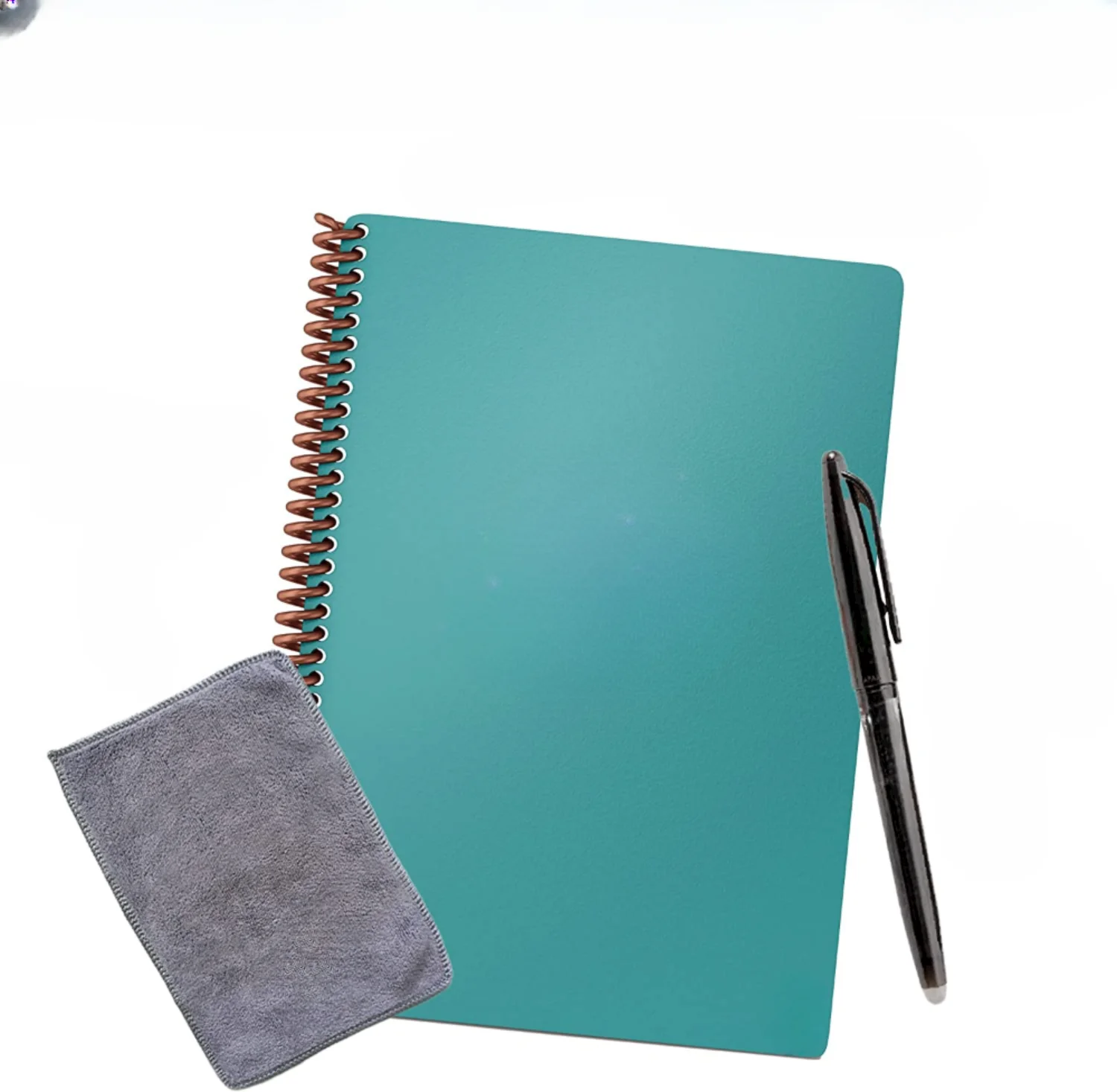 

Smart Reusable- Dot-Grid Eco-Friendly Notebook - Neptune Teal Cover Executive Size