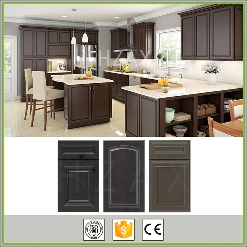 Plywood High Quality Simple Designs Solid Wood Restaurant Kitchen Cabinet Equipment