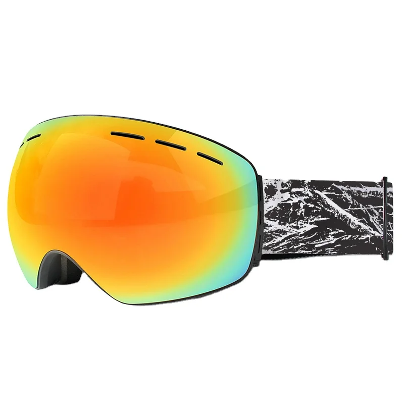 

2020 popular ski goggles anti fog and UV400 protection snow goggles men women wholesale snowboard glasses