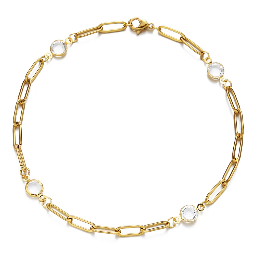 

Hainon fashion  bracelets bangles Stainless steel bracelet crystal beads women jewelry wholesale