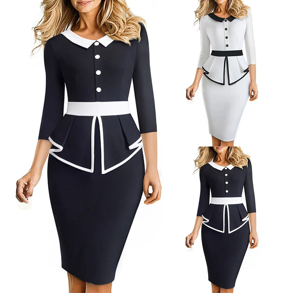 

women clothing top ladies office career dresses formal dress
