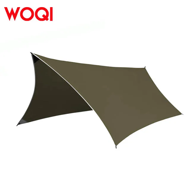 WOQI Portable Tent Tarpaulin Waterproof Camping Rain Fly Sunshade