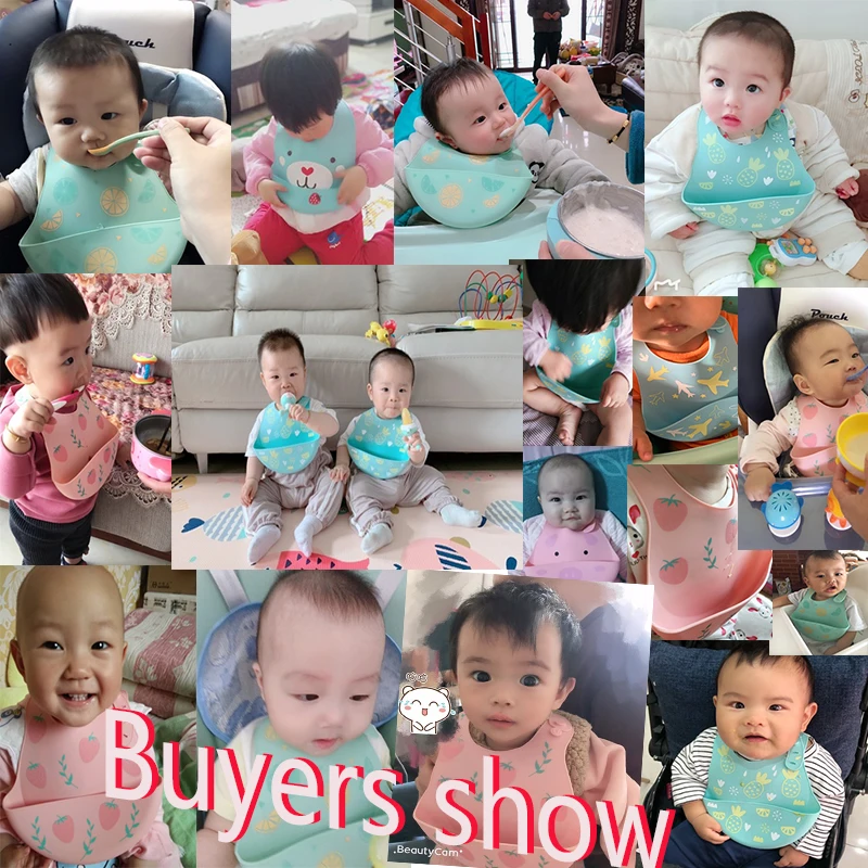 Factory Wholesale Best Waterproof Baby Bibs for Feeding Kids Silicone Bibs