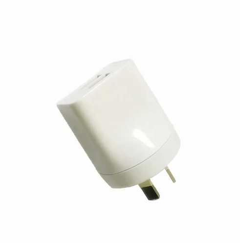 
SAA Certified Au Plug Phone Accessories 5V 2.1A/2.4A Mobile Phone Australia USB Wall Charger For iPhone 
