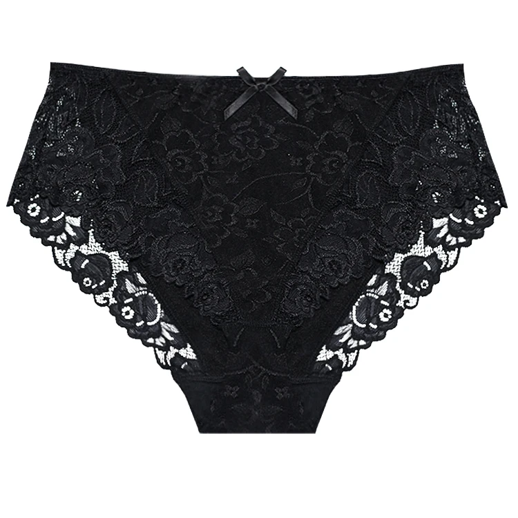 

BEIZHI Full Lace Fat Ladies Plus Size Panty Underwear Lace Underwear Women Sexy