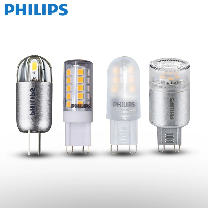 Philips G4 lamp beads LED bulbs small crystal lamp pin energy saving 12V yellow photovoltaic mirror headlights G9 light source s
