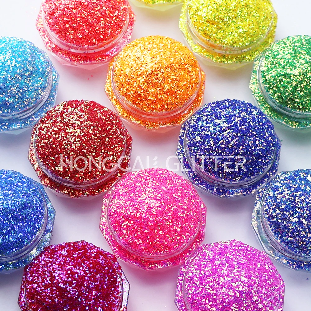 Wholesale Polyester Iridescent Glitter Color Shifting in Bulk for Body Nail Art Cosmetic Glitter Christmas Crafts