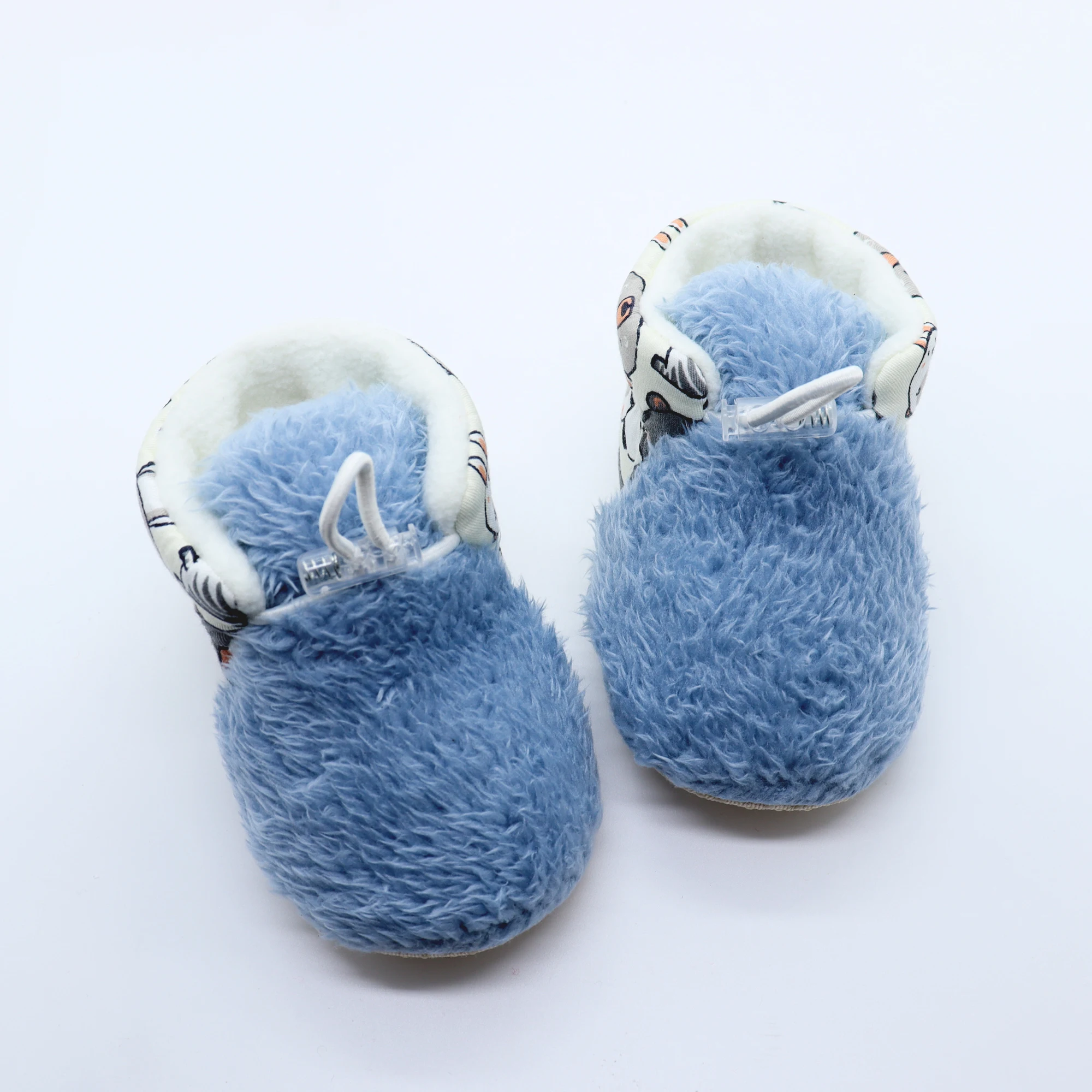 

New Style Baby Booties Warm Toddler Shoes Boys Plush Pure Color Winter Baby Boots for Newborn