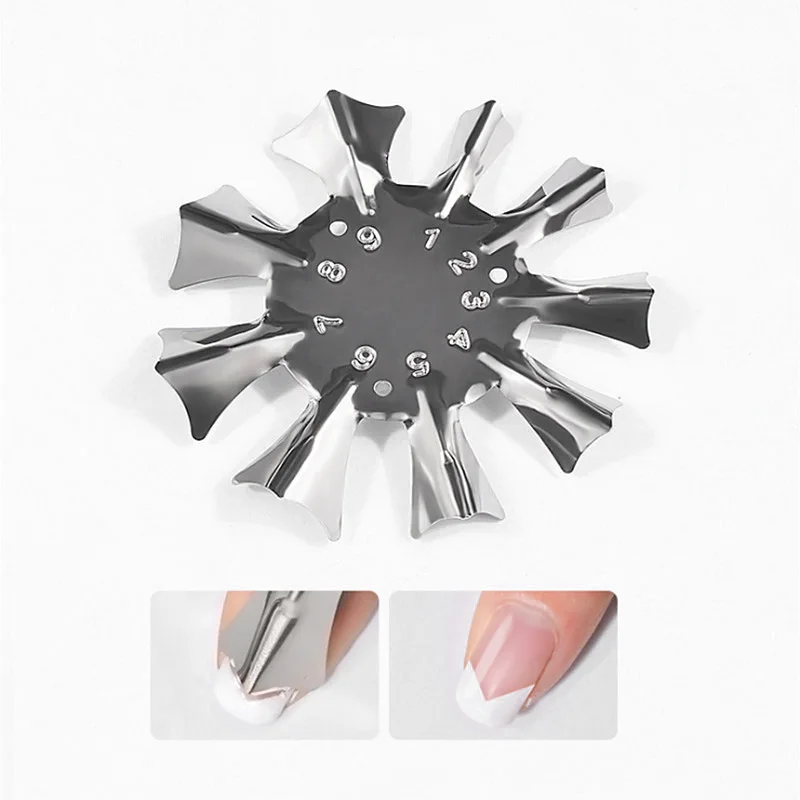

Nail Clipper Trimmer mould for Nails Cutter Stencil Tool Smile Shape pattern template Manicure t Tools NAT015