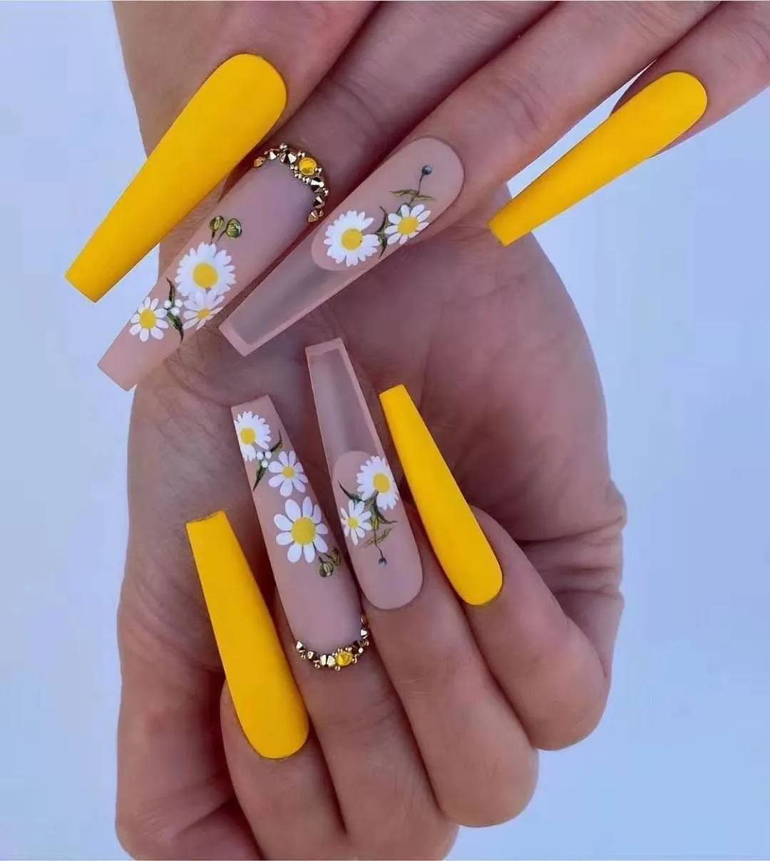 

INS Wholesale Extra Long Ballerina Press On Nails Private Label Full Cover Artificial Nails