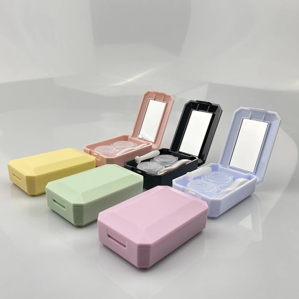 

Wholesale High Quality Elegant,Concise and Generous Solid Color Contact Lens Container, Mixed