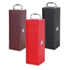Custom christmas gift PU leather wine single bottle box