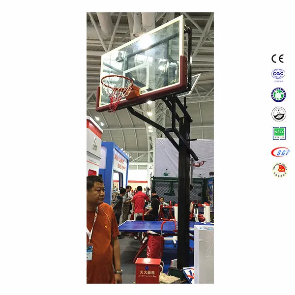 Hot Sale Height Adjustable Inground Basketball Stand Office Basketball