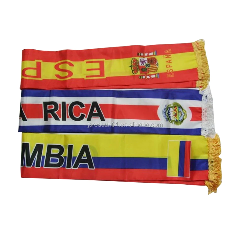 World Cup Soccer Football Fans Souvenirs Scarves For Mexico Soccer Knit