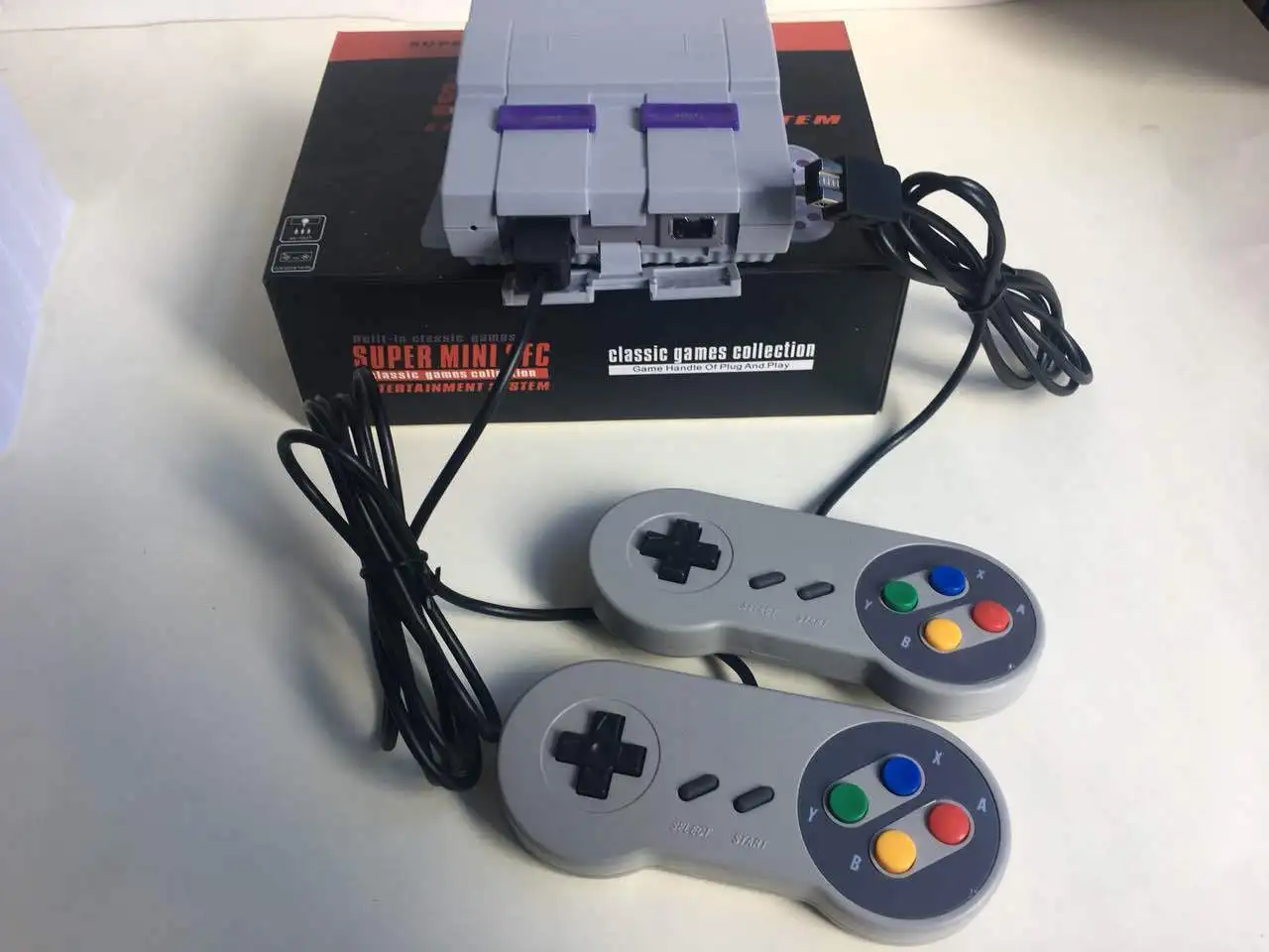 Built in 94 multi-game 16Bits Retro TV classic SNES decks