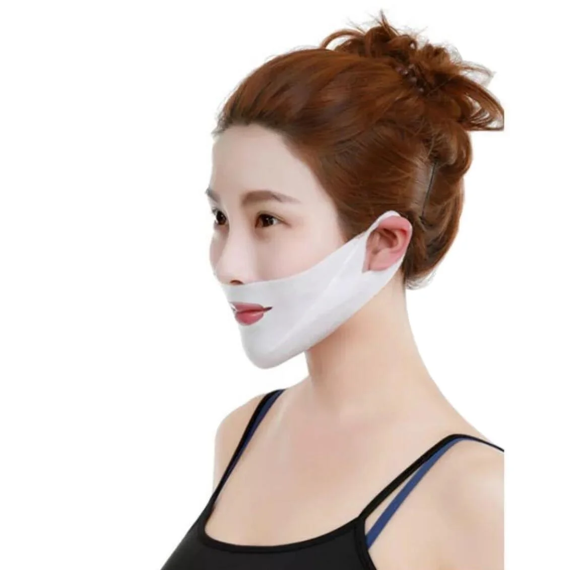 

factory Private label 4D V Face Mask Double Chin Edema Lifting Firming Facial Line Slimming V Shape Lift Wrinkle Reduce