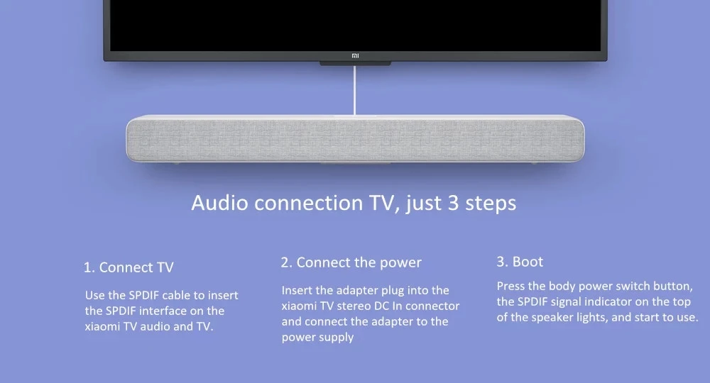 Xiaomi TV Audio Home Theater Soundbar Speaker Wireless Sound Bar Mi SPDIF Optical Aux Line Support Kinds of Smart TV