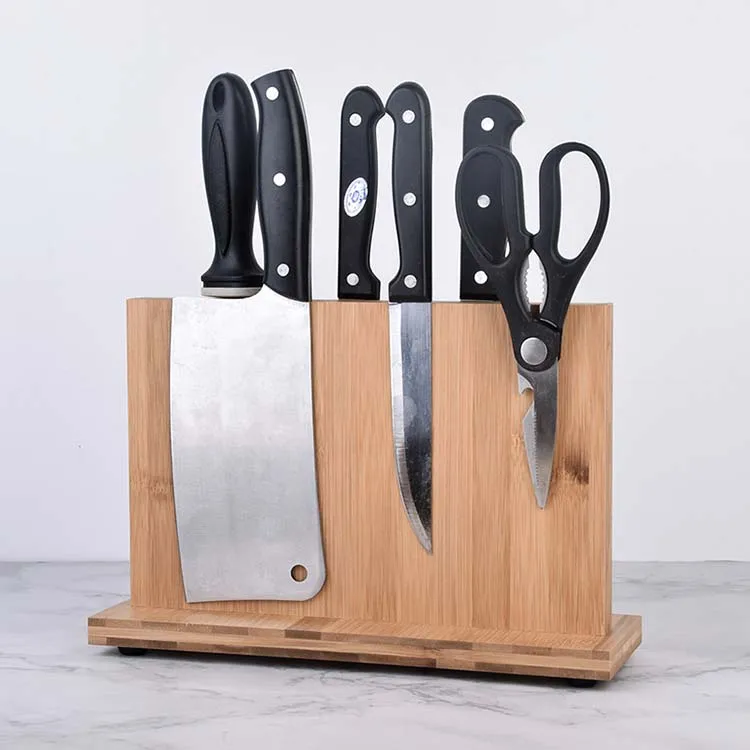 

Hot Popular Kitchen Knives Wood Strong Magnetic Strip Elegant Knife Rack Powerful Magnetic Knife Holder Strip, Natural