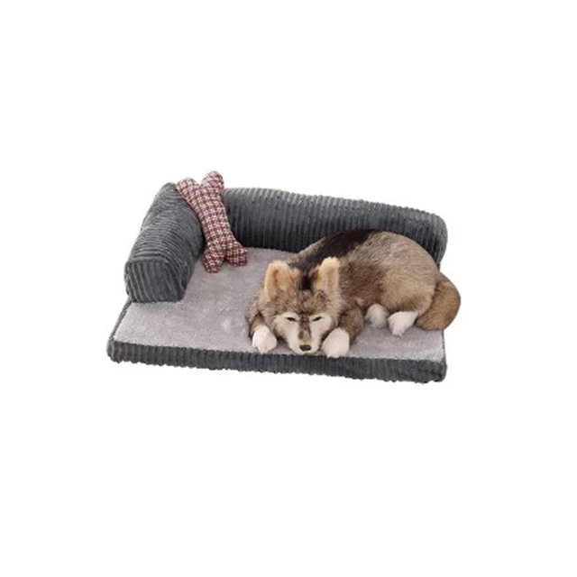 

Warm Pet House Sofa Luxury Dog Beds Cat house Elegant Corduroy Dog Mat China Pet Supplies Memory Foam Dog Kennel, Customized