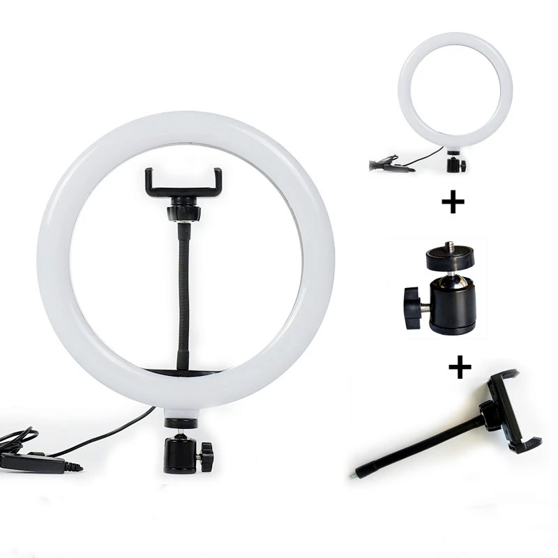 

2020 Hot Sell Led Photograhic Lighting 6 inches 8 inches 10 inches Ring Fill Light Ring Live broadcasting Light, Black