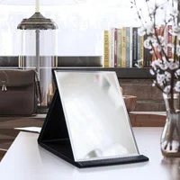 

Travel Mirror Foldable Pocket Portable Stainless Steel Rectangular Mirror Makeup Folding Compact Desktop Table Mirror