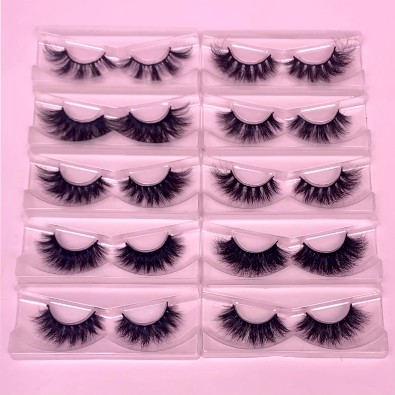 

Wholesale 15mm 20mm 25mm Full Strip Real Mink Eyelash Vendor 3d Mink Lashes, Black