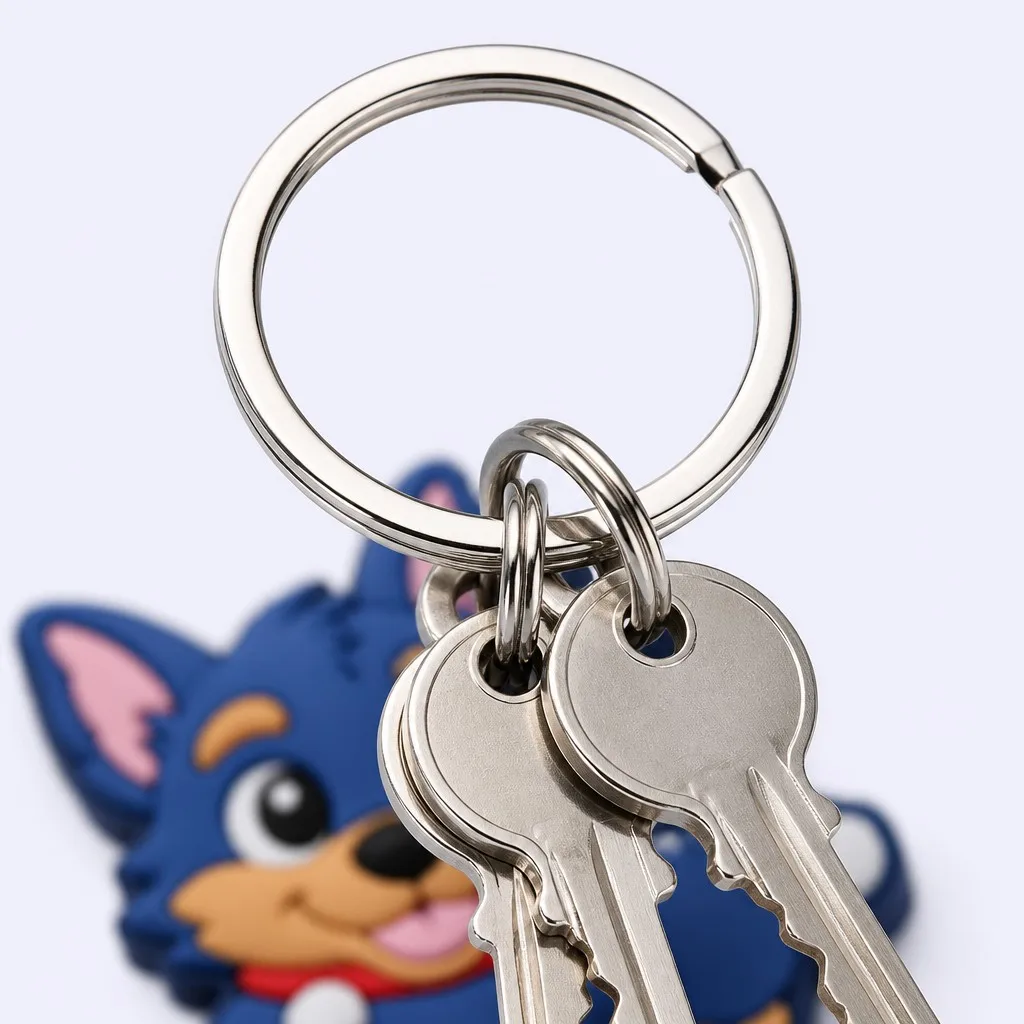 Navy fox with keys