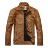 New 235405 European and American style mandarin collar PU Leather Men Jacket for men