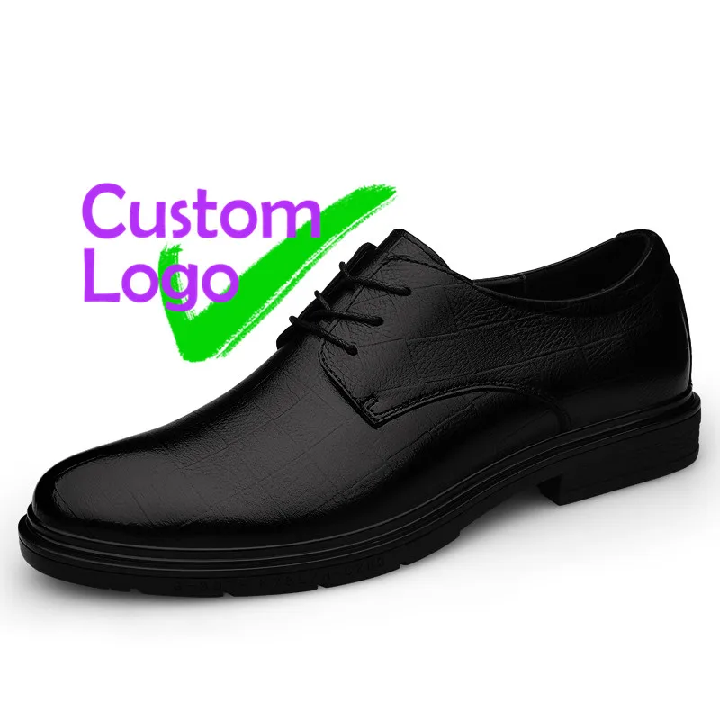 

Hardwearing Men Leather Shoes Height Increasing Men Leather negras Shoes For Boys Gents lace up Diseno low cut yiwu shoes