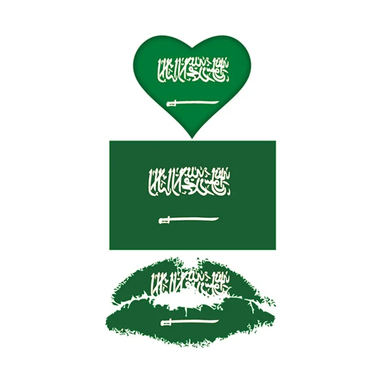 

Factory price high quality fashion arm face flag temporary tattoo stickers, Cmyk