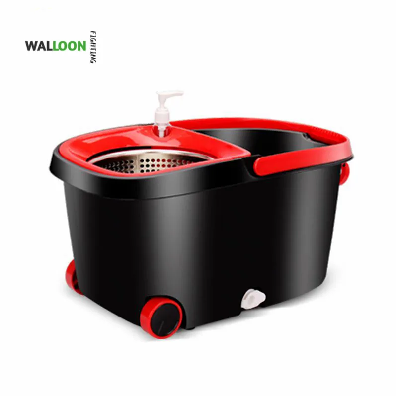 

Rotating Mop And Bucket Set Hand Free Magic Spin Floor Mop Cleaning, Red,green and custom color