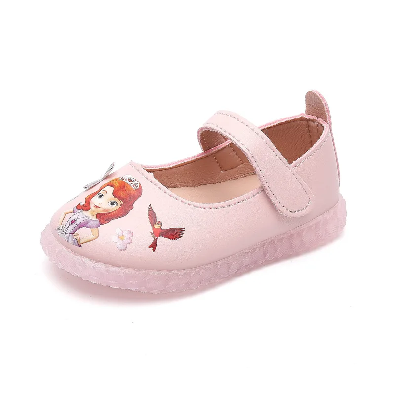 

Nian OEM Madchenschuhe factory beautiful princess spring little cheap girl shoes, White pink