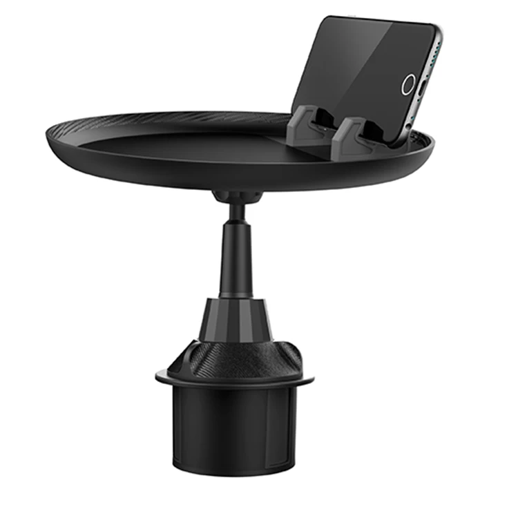 

New arrival 360 Degree rotation car dining tray car swivel tray coffee drink cup holder tray for car