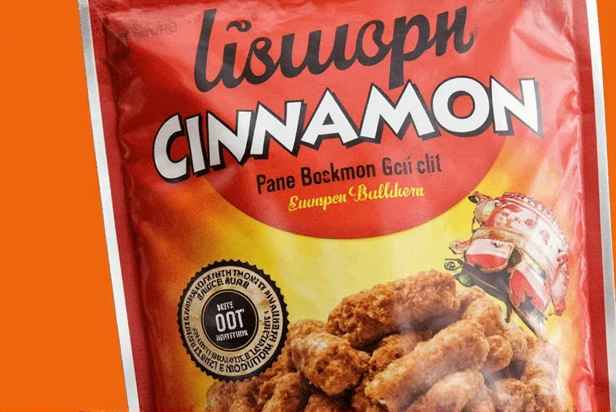 Various Saigon cinnamon products on a grocery shelf
