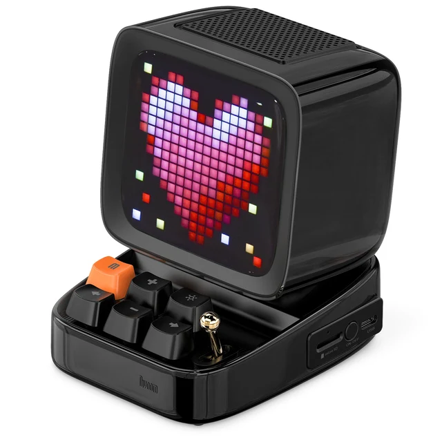 

For Divoom Ditoo Retro Pixel art BT Portable Speaker Alarm Clock DIY LED Display Board,Valentine's Gift