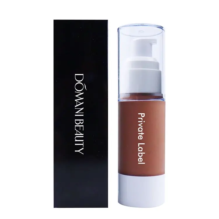 

Oem Odm Makeup Oil Free Vegan Matte Full Coverage Cream Private Label Liquid Foundations For Dark Skin Face And Body Foundation, 9 colors