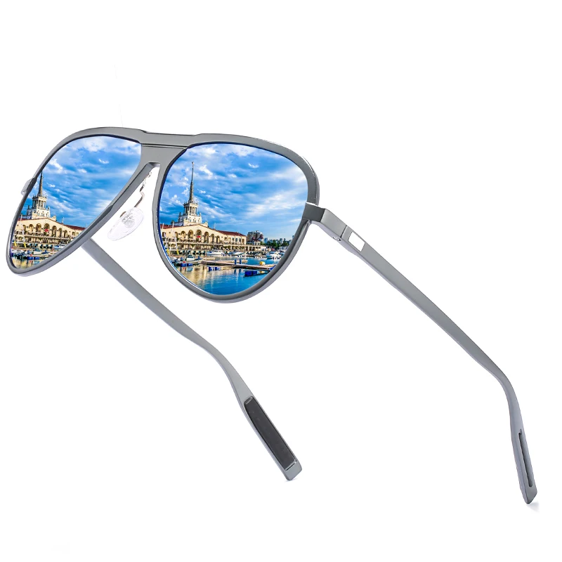 

UV400 Aluminum Magnesium Sunglasses Custom Brand Fashion Light Weight Polarized Men Sun Glasses