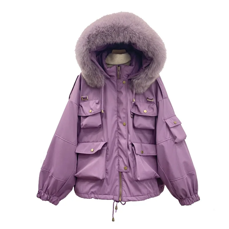 

Factory straight hair new Winter Jacket Down Coat Women Collar Hooded Down Parkas Ladies Waterproof Snow Outerwear, Hybrid