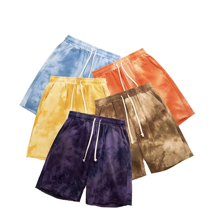 

Custom Mens Tie Dye Sweat Shorts, Customized colors