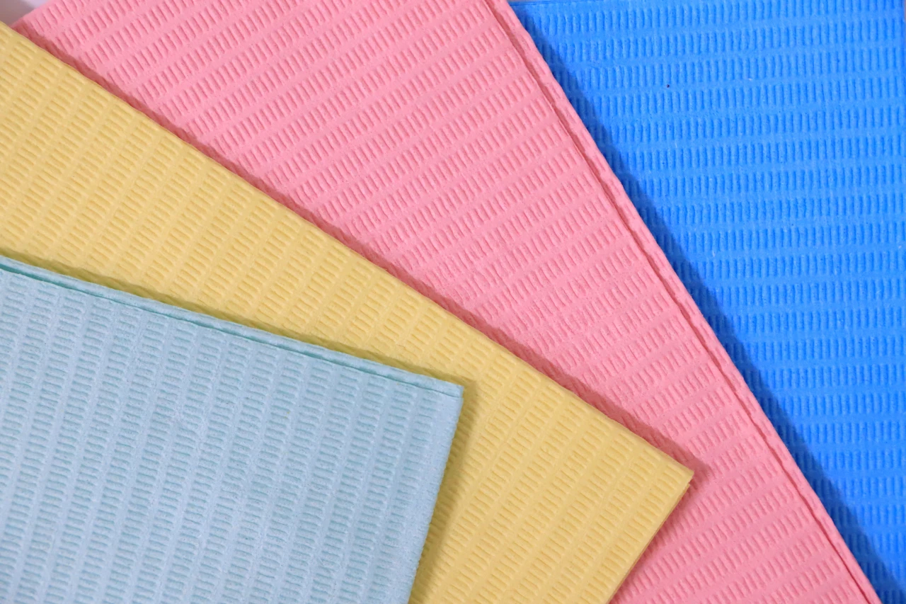 colorful disposable dental bibs