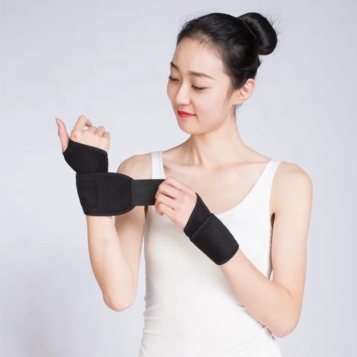 

Elastic Sport Bandage Wristband Hand Gym Support Wrist Brace Wrap Tennis Cotton Weat Band, Black,blue