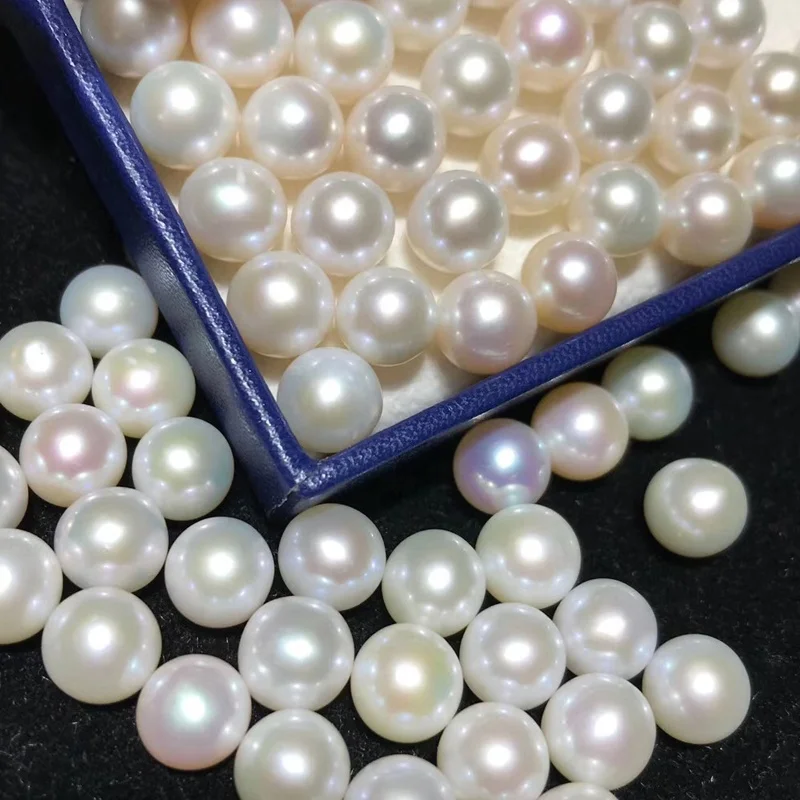 

zhuji 3A Excellent quality good luatre Factory prices freshwater pearl 2.5mm-10mm white color round shape loose pearl