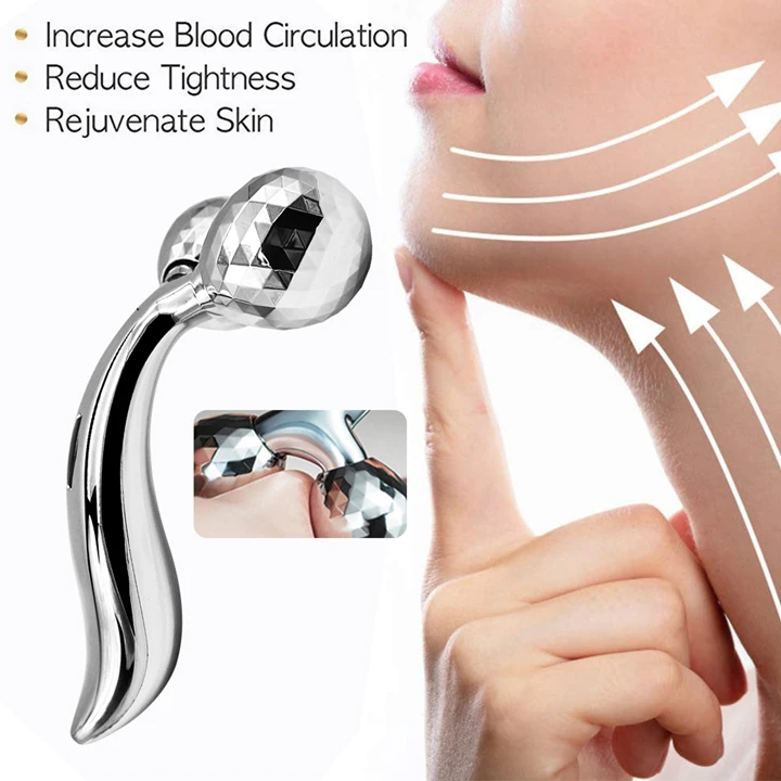 Microcurrent 3d Roller Y Shape Face Lift Skin Tightening Facial